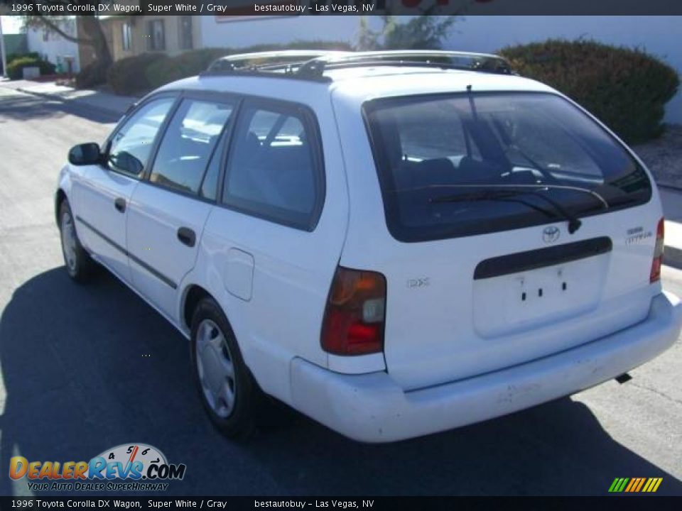 1996 Toyota Corolla DX Wagon Super White / Gray Photo #8