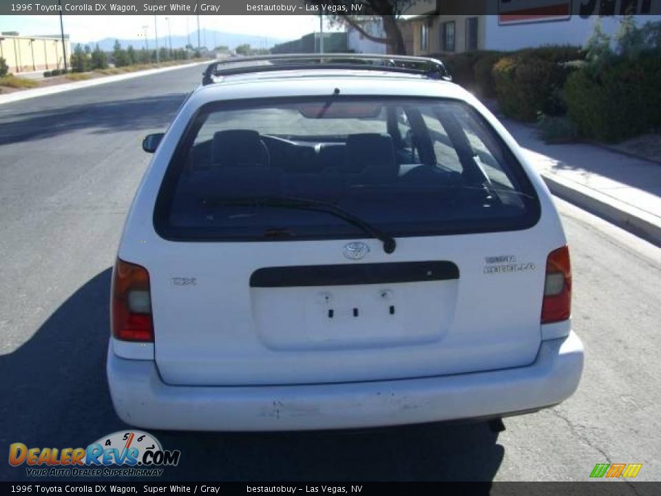 1996 Toyota Corolla DX Wagon Super White / Gray Photo #9