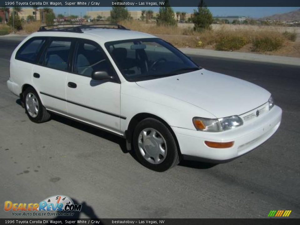 1996 Toyota Corolla DX Wagon Super White / Gray Photo #12