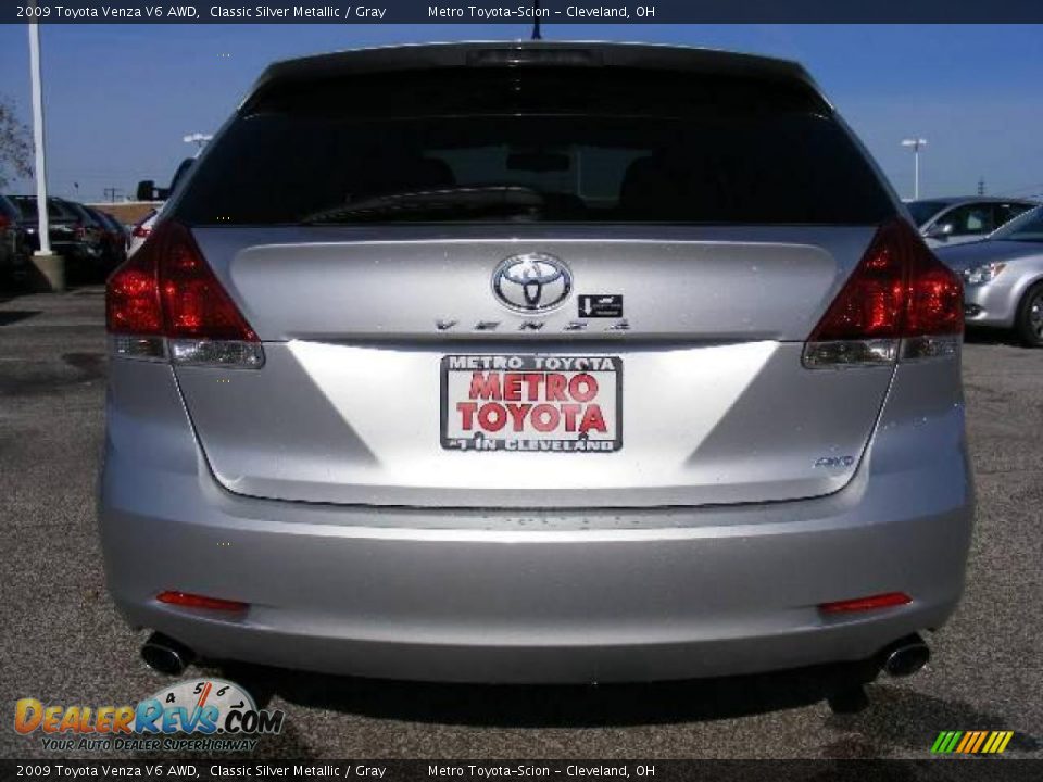 2009 Toyota Venza V6 AWD Classic Silver Metallic / Gray Photo #4