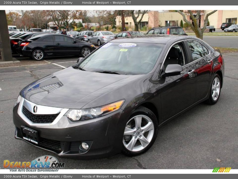2009 Acura TSX Sedan Grigio Metallic / Ebony Photo #1