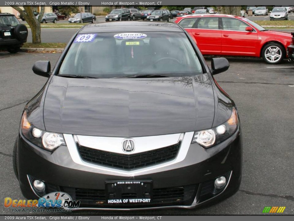 2009 Acura TSX Sedan Grigio Metallic / Ebony Photo #2