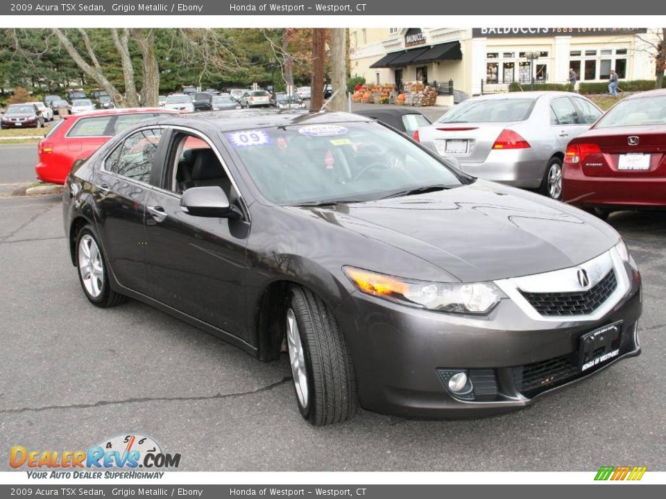 2009 Acura TSX Sedan Grigio Metallic / Ebony Photo #3