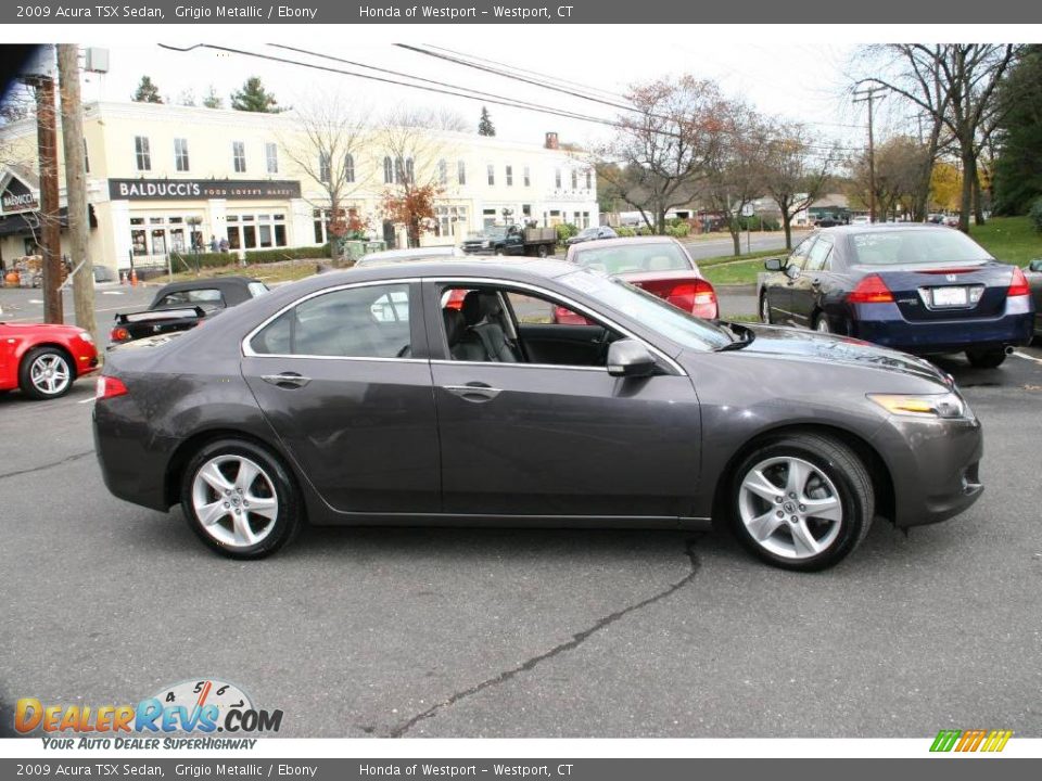 2009 Acura TSX Sedan Grigio Metallic / Ebony Photo #4