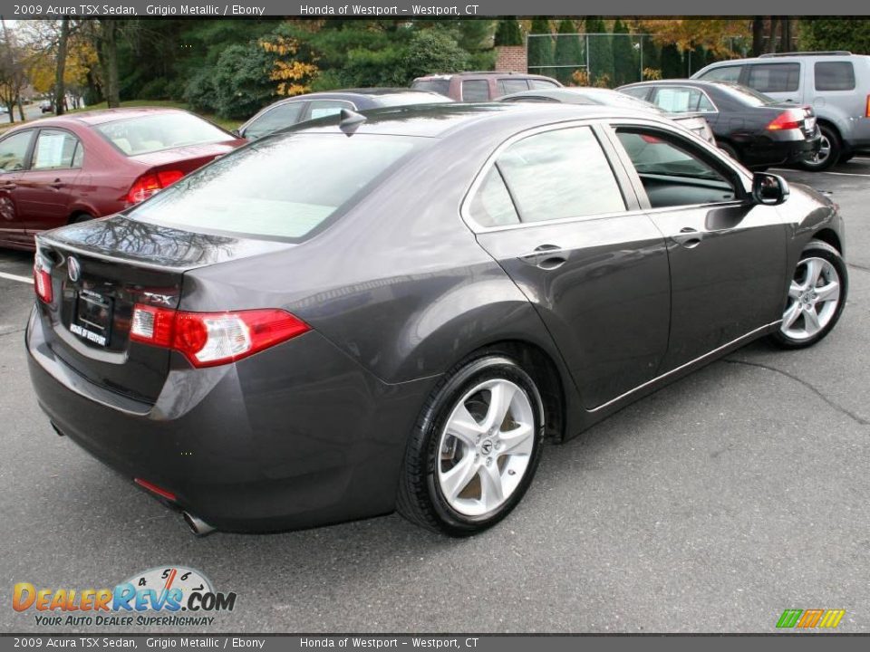 2009 Acura TSX Sedan Grigio Metallic / Ebony Photo #5