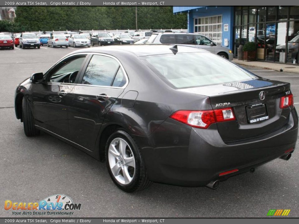 2009 Acura TSX Sedan Grigio Metallic / Ebony Photo #7