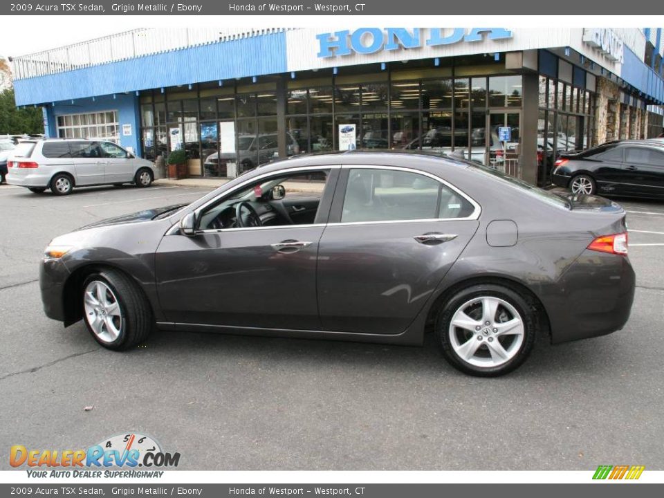 2009 Acura TSX Sedan Grigio Metallic / Ebony Photo #8