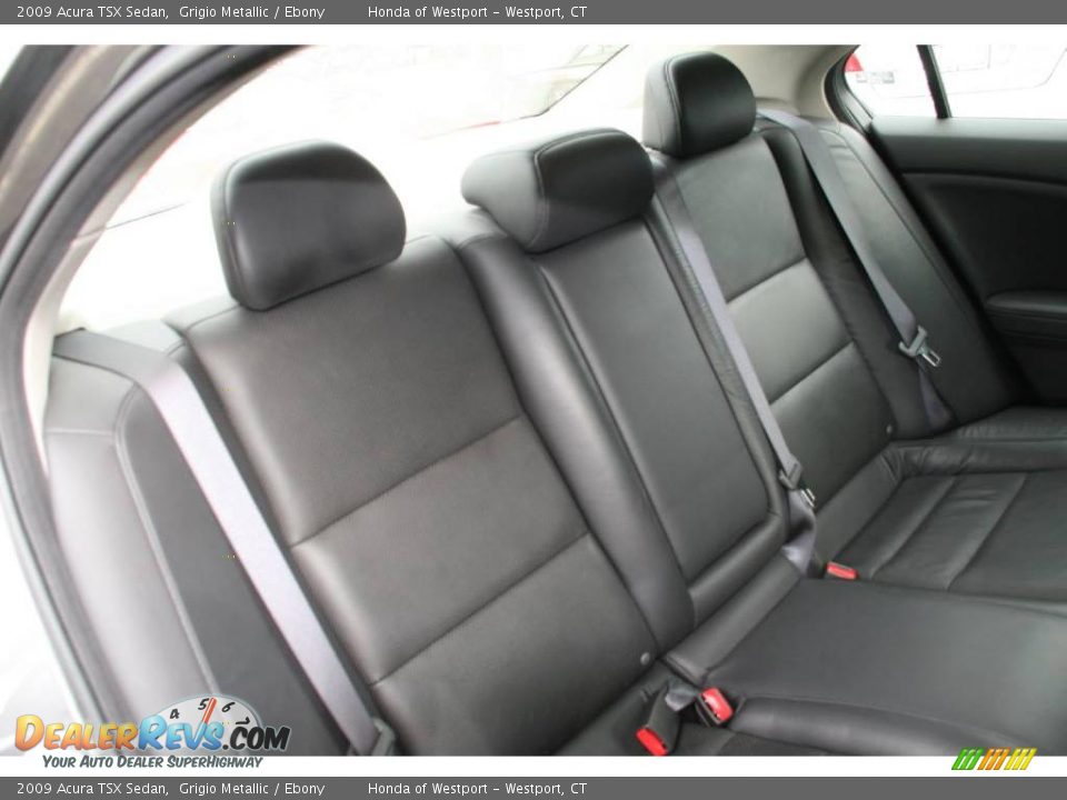 2009 Acura TSX Sedan Grigio Metallic / Ebony Photo #12