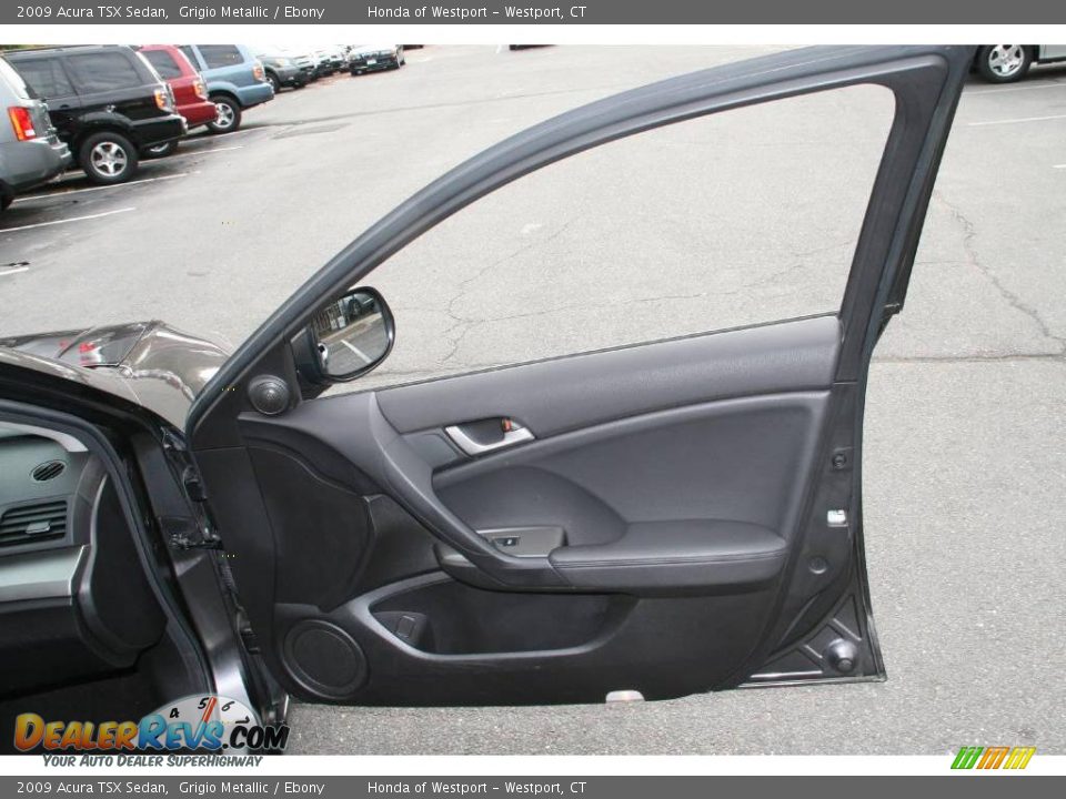 2009 Acura TSX Sedan Grigio Metallic / Ebony Photo #13