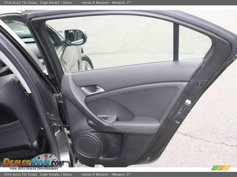 2009 Acura TSX Sedan Grigio Metallic / Ebony Photo #14