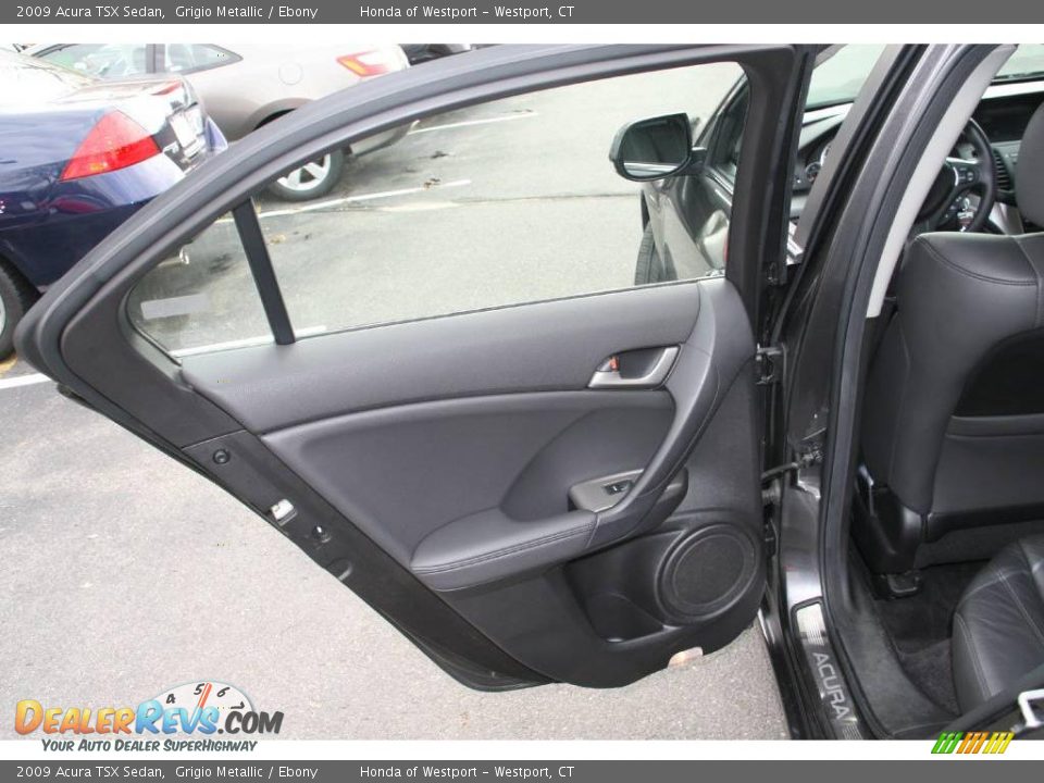 2009 Acura TSX Sedan Grigio Metallic / Ebony Photo #15