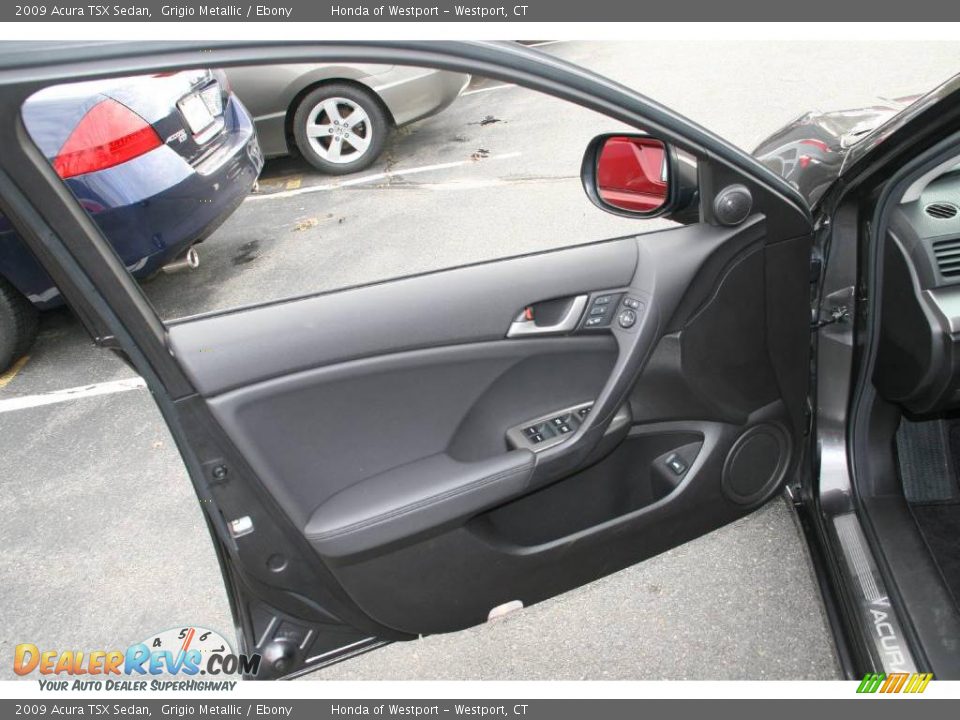 2009 Acura TSX Sedan Grigio Metallic / Ebony Photo #16