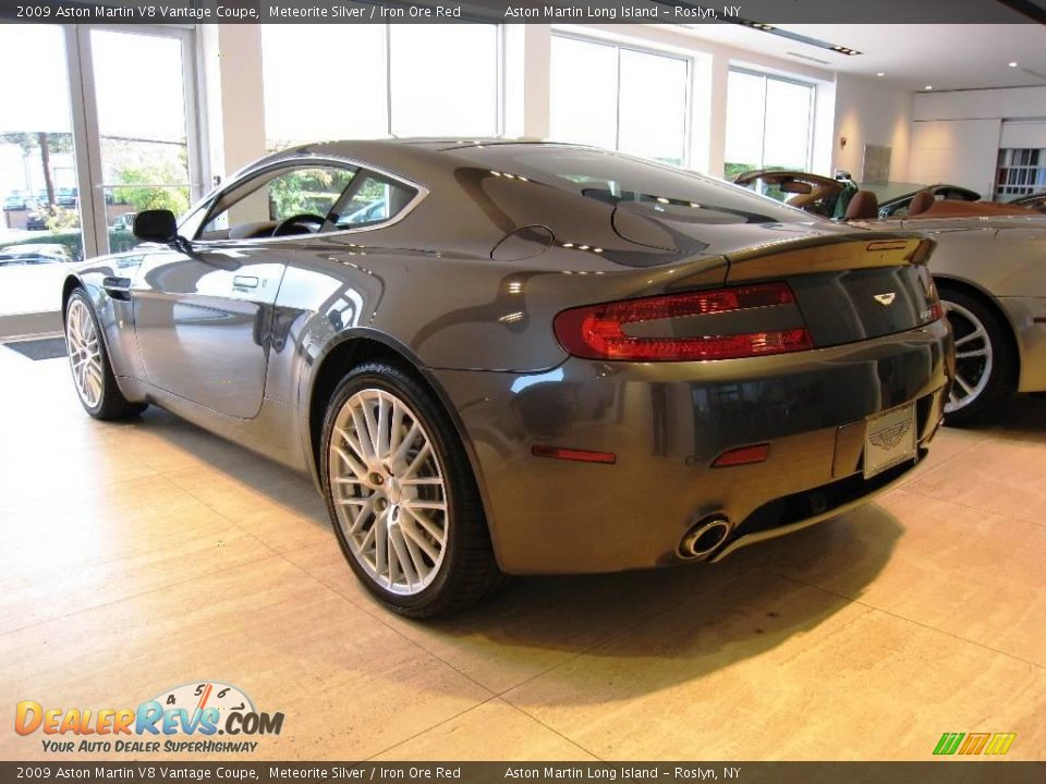 2009 Aston Martin V8 Vantage Coupe Meteorite Silver / Iron Ore Red Photo #4