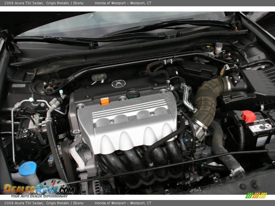 2009 Acura TSX Sedan Grigio Metallic / Ebony Photo #25