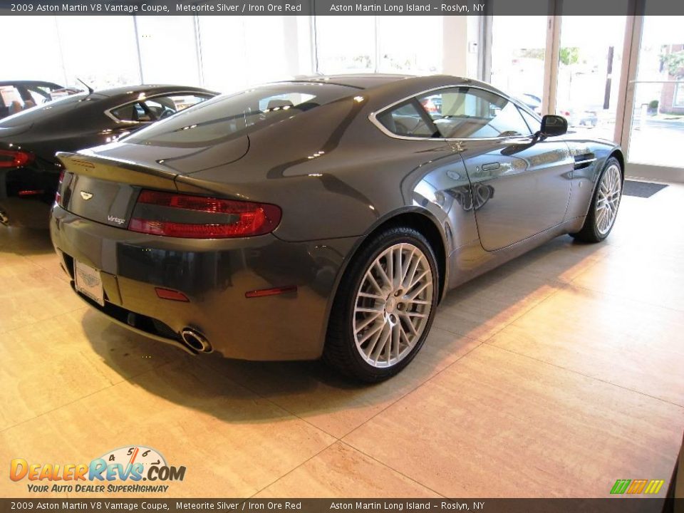2009 Aston Martin V8 Vantage Coupe Meteorite Silver / Iron Ore Red Photo #6