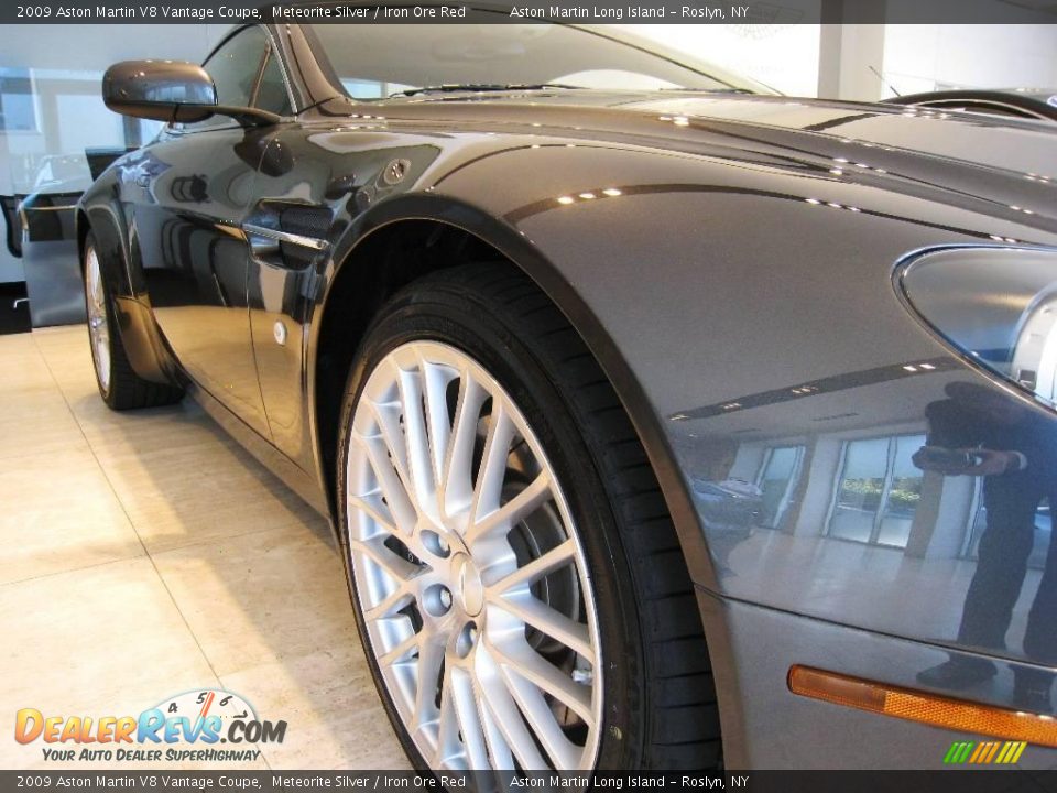 2009 Aston Martin V8 Vantage Coupe Meteorite Silver / Iron Ore Red Photo #11