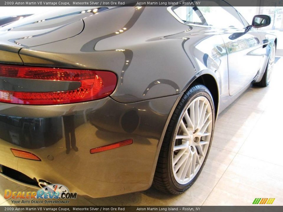 2009 Aston Martin V8 Vantage Coupe Meteorite Silver / Iron Ore Red Photo #13