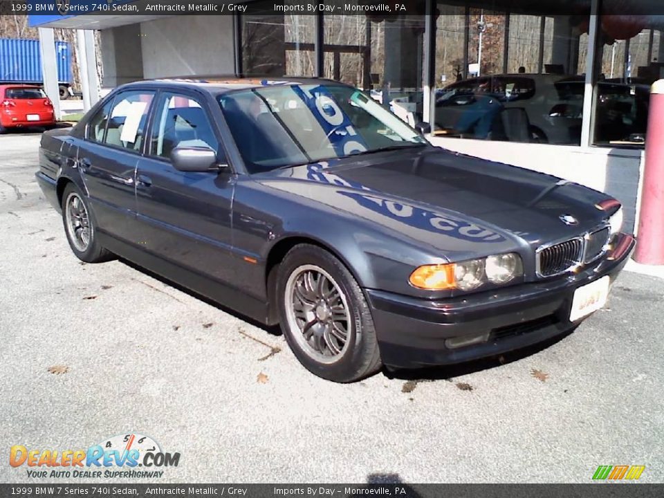 1999 BMW 7 Series 740i Sedan Anthracite Metallic / Grey Photo #2