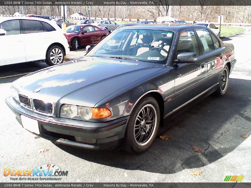1999 BMW 7 Series 740i Sedan Anthracite Metallic / Grey Photo #4
