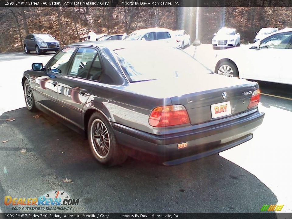 1999 BMW 7 Series 740i Sedan Anthracite Metallic / Grey Photo #5