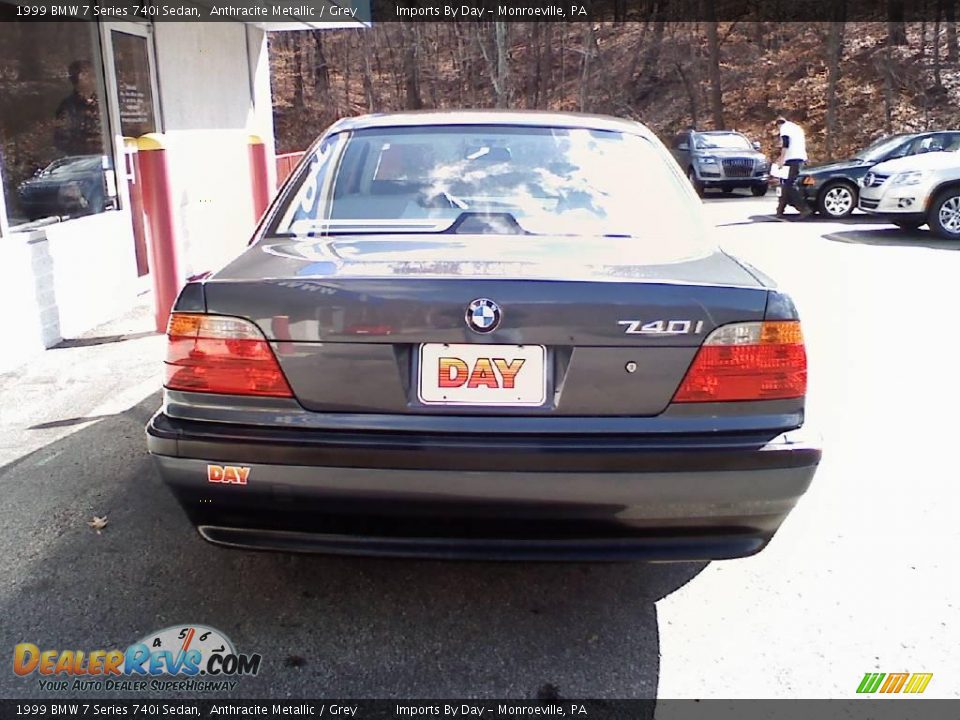1999 BMW 7 Series 740i Sedan Anthracite Metallic / Grey Photo #6