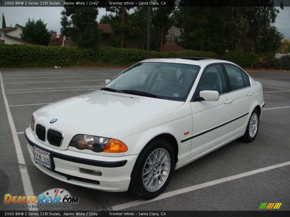 2000 BMW 3 Series 328i Sedan Alpine White / Grey Photo #1
