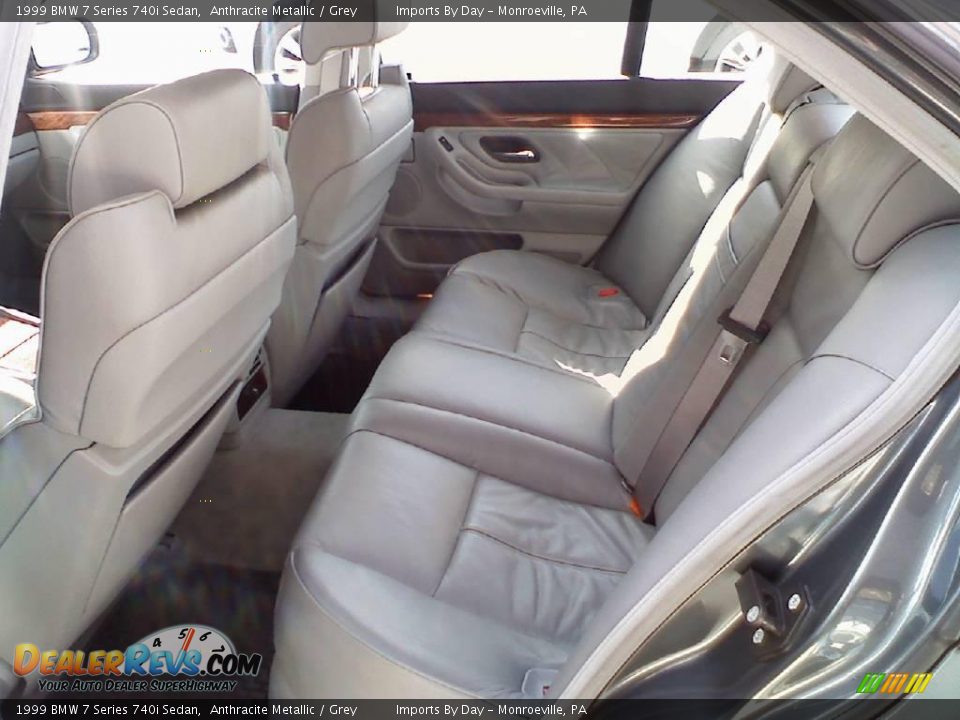 1999 BMW 7 Series 740i Sedan Anthracite Metallic / Grey Photo #9