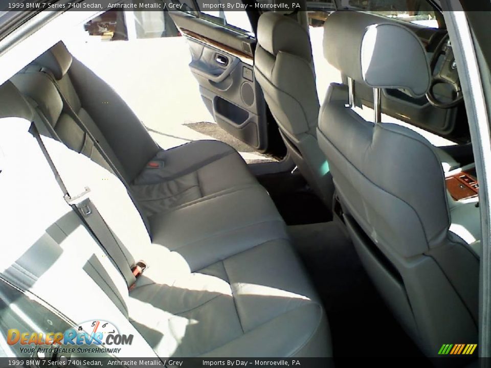 1999 BMW 7 Series 740i Sedan Anthracite Metallic / Grey Photo #10