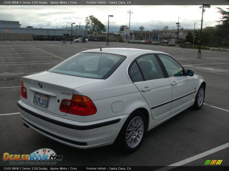 2000 BMW 3 Series 328i Sedan Alpine White / Grey Photo #5