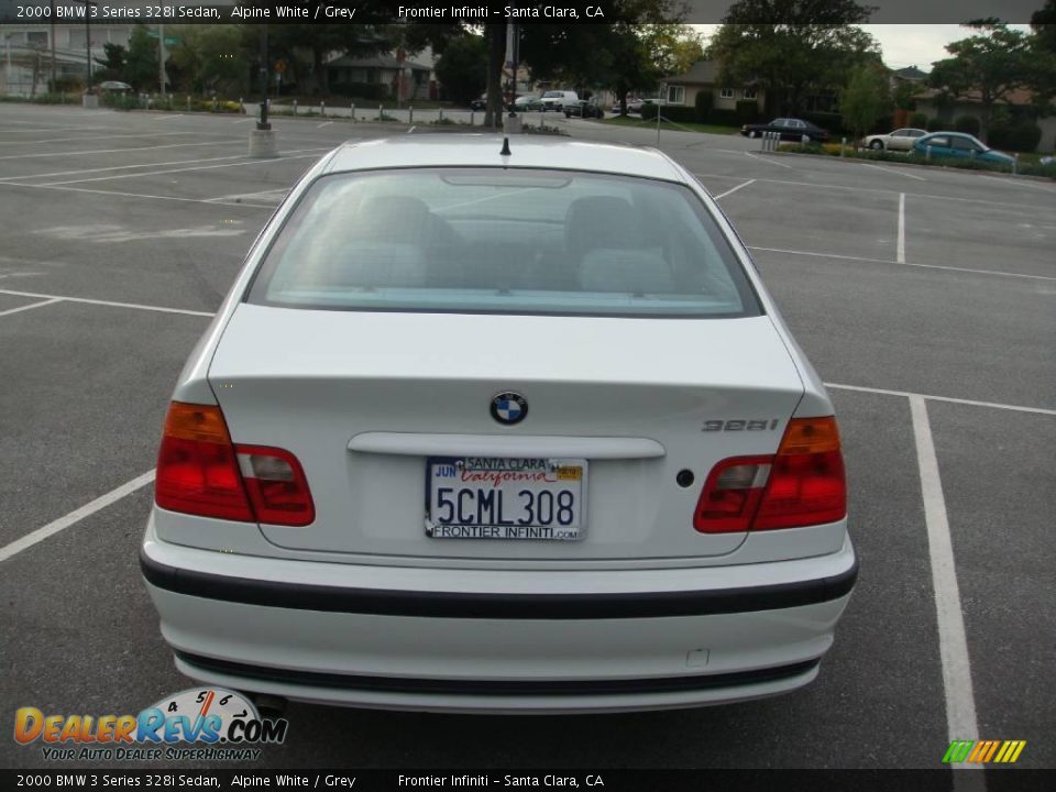 2000 BMW 3 Series 328i Sedan Alpine White / Grey Photo #6