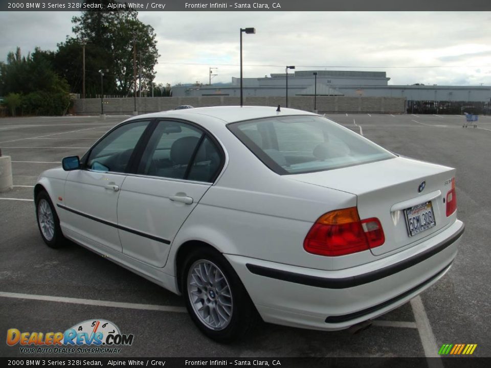2000 BMW 3 Series 328i Sedan Alpine White / Grey Photo #8