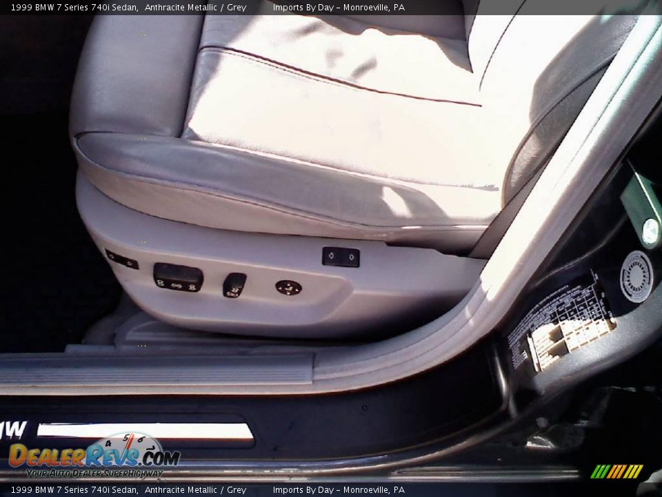 1999 BMW 7 Series 740i Sedan Anthracite Metallic / Grey Photo #16
