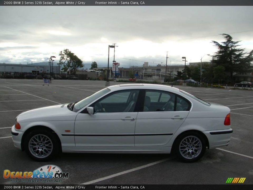 2000 BMW 3 Series 328i Sedan Alpine White / Grey Photo #9