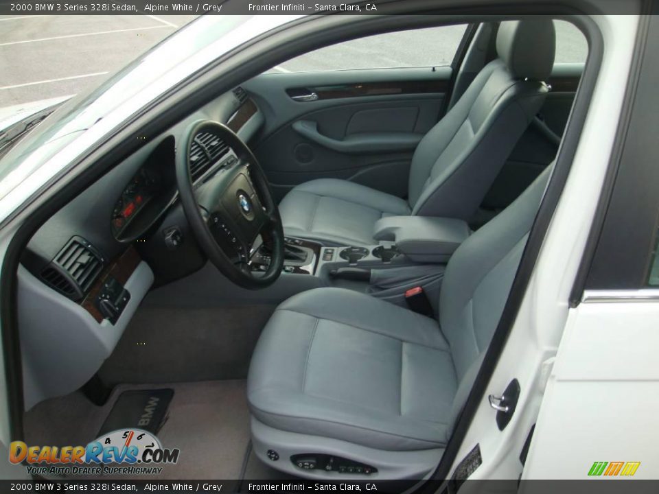 2000 BMW 3 Series 328i Sedan Alpine White / Grey Photo #11
