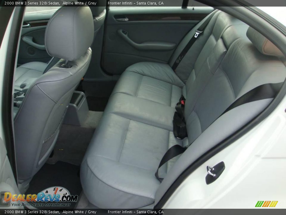 2000 BMW 3 Series 328i Sedan Alpine White / Grey Photo #13