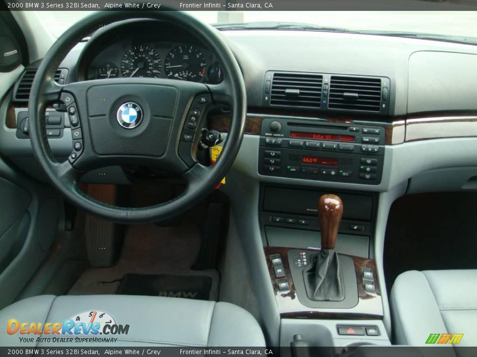 2000 BMW 3 Series 328i Sedan Alpine White / Grey Photo #14
