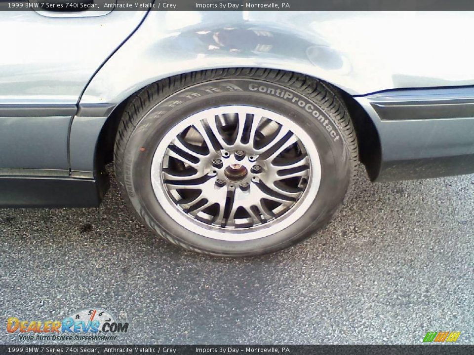 1999 BMW 7 Series 740i Sedan Anthracite Metallic / Grey Photo #22