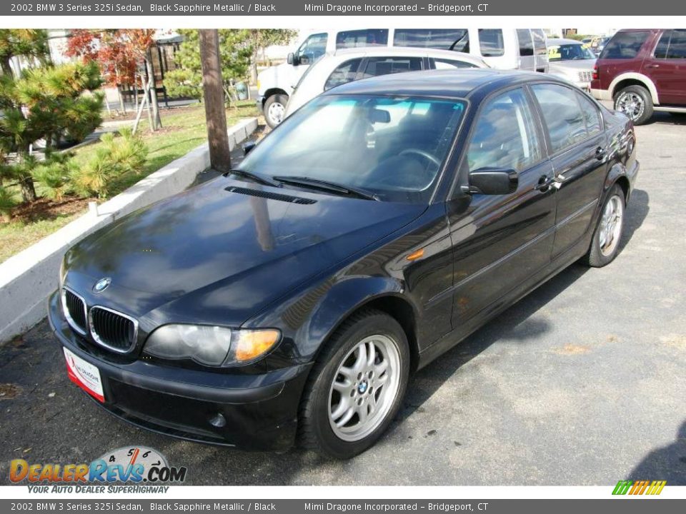 2002 BMW 3 Series 325i Sedan Black Sapphire Metallic / Black Photo #1