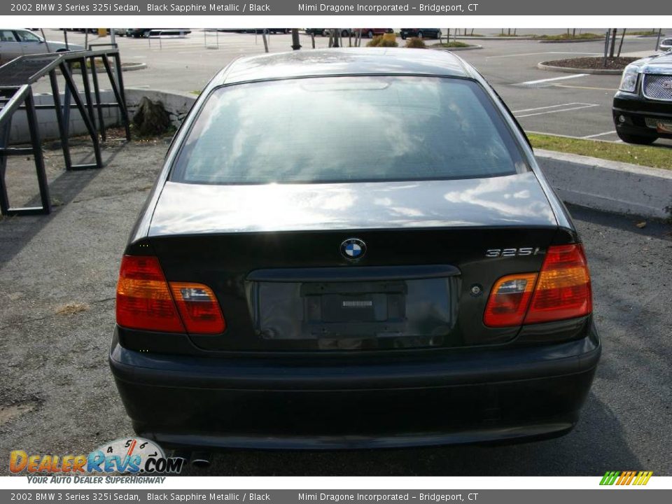 2002 BMW 3 Series 325i Sedan Black Sapphire Metallic / Black Photo #4