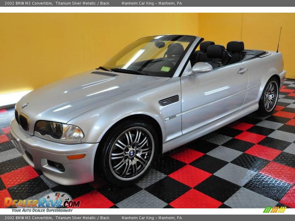 2002 BMW M3 Convertible Titanium Silver Metallic / Black Photo #1