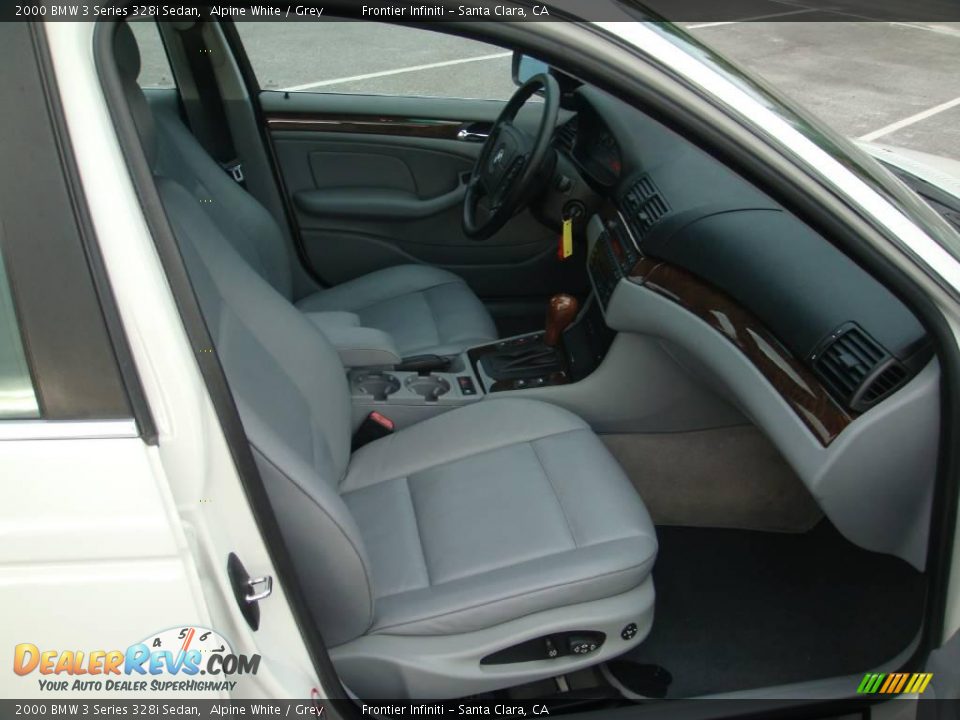 2000 BMW 3 Series 328i Sedan Alpine White / Grey Photo #20