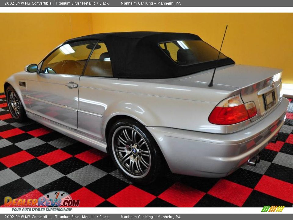 2002 BMW M3 Convertible Titanium Silver Metallic / Black Photo #4
