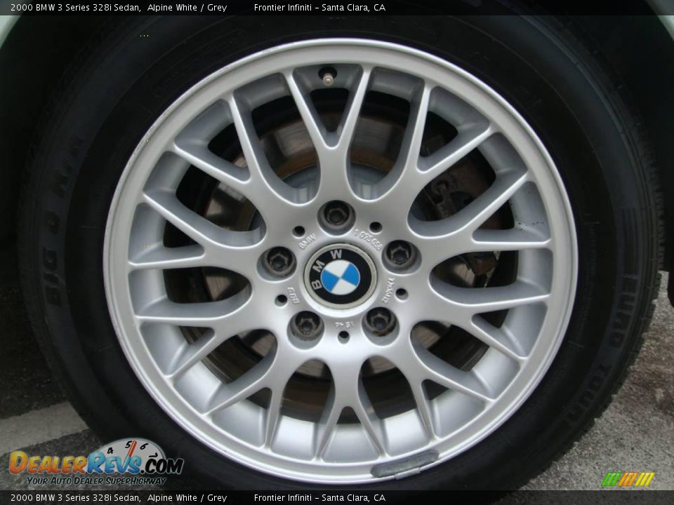 2000 BMW 3 Series 328i Sedan Alpine White / Grey Photo #24