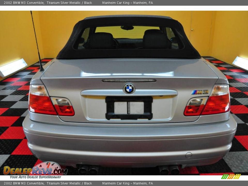 2002 BMW M3 Convertible Titanium Silver Metallic / Black Photo #5