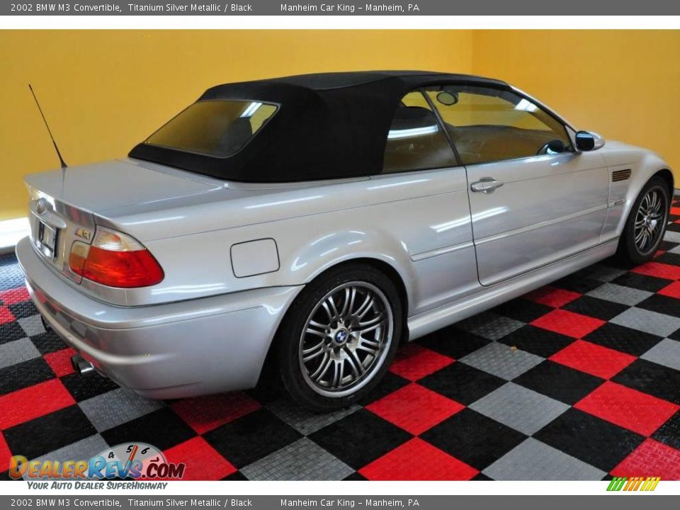 2002 BMW M3 Convertible Titanium Silver Metallic / Black Photo #6