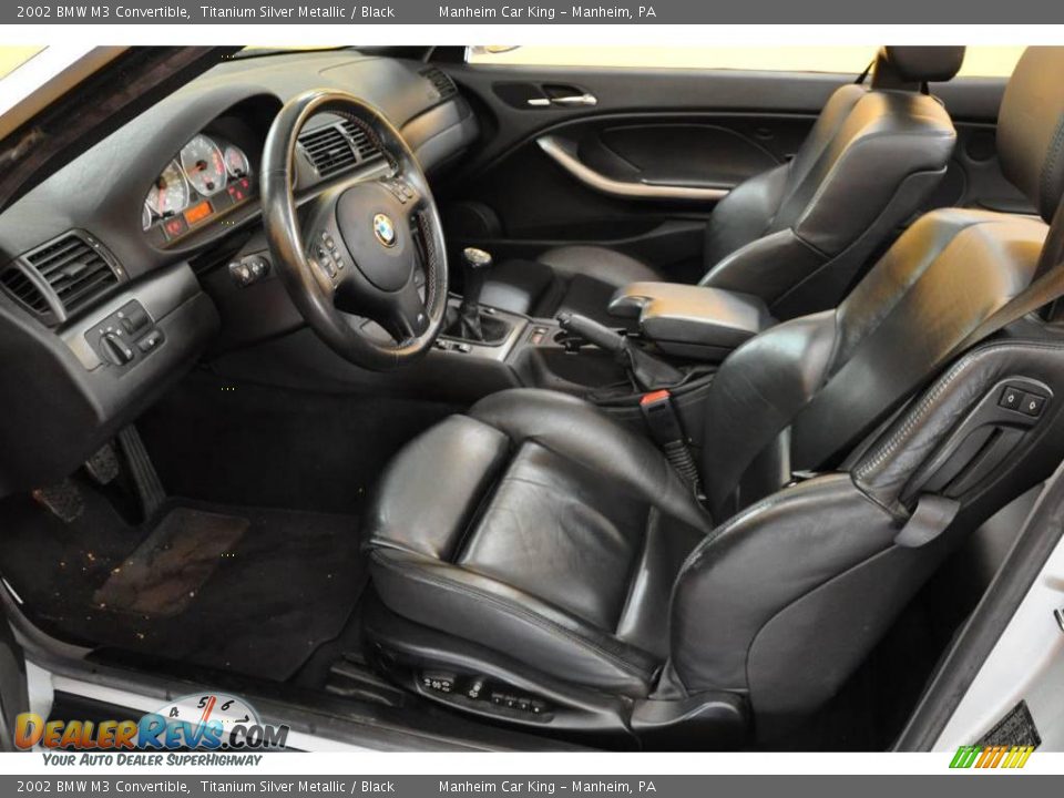 2002 BMW M3 Convertible Titanium Silver Metallic / Black Photo #8