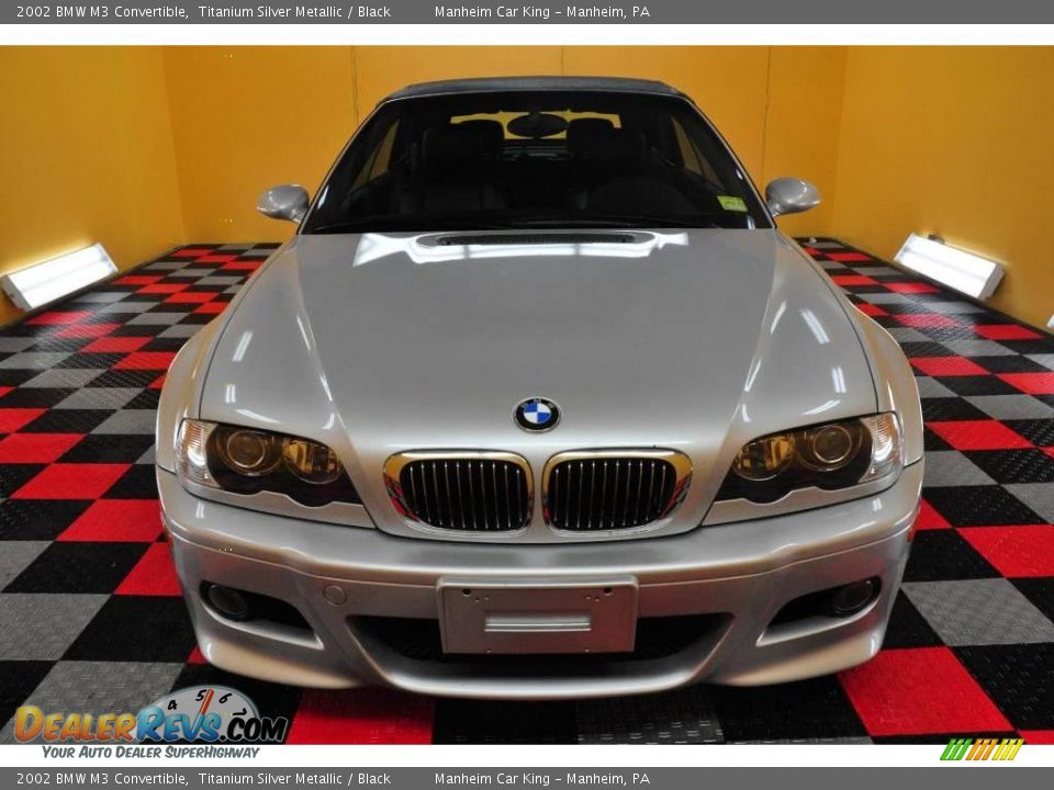 2002 BMW M3 Convertible Titanium Silver Metallic / Black Photo #11