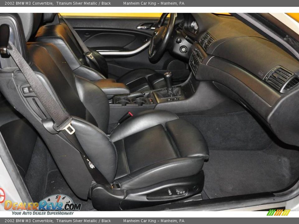 2002 BMW M3 Convertible Titanium Silver Metallic / Black Photo #18