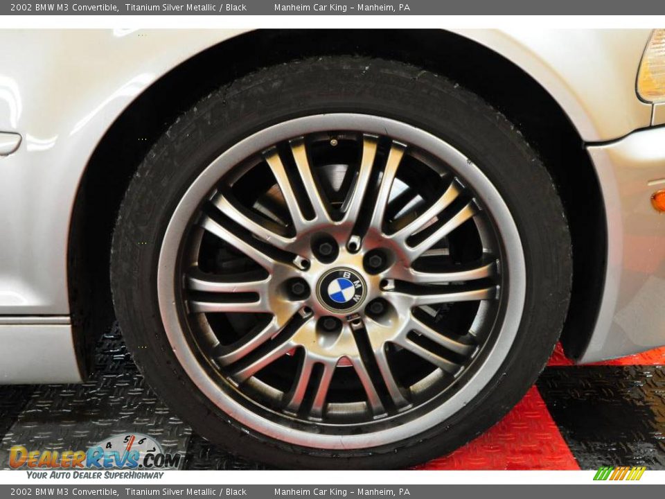 2002 BMW M3 Convertible Titanium Silver Metallic / Black Photo #19
