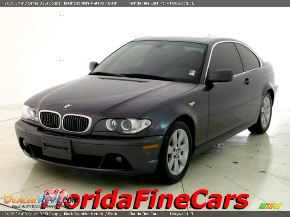 2006 BMW 3 Series 325i Coupe Black Sapphire Metallic / Black Photo #1